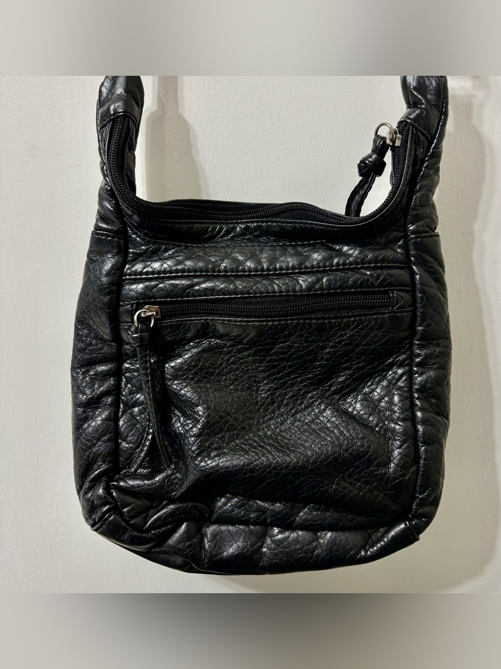 Black Quilted Crossbody Bag